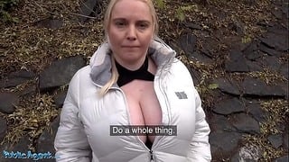 Outdoor Agent Fucks Blonde Jordan Pryce’s Big Boobies