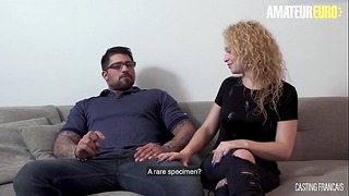Amateur European – Lovely Blondie Sweetie Leila Bangs Rough At First Porn Auditions