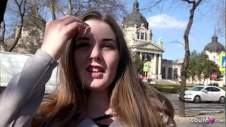 German Scout – 18yr Younger Busty Enormous Boobs Schoolgirl Lucie Pickup + Fuck