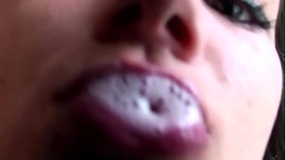 Thin Latina Wildly Fucking A Lustful Blond Male