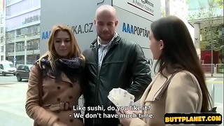 Teen and Her Boyfriend Gets Money for Public Sex (ani Black Fox)
