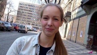 German Scout – Darling Teen Kinuski Speak to Real Leg Shaking Orgasm Casting