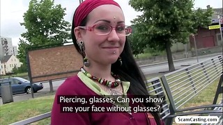 Brunette Lulu Gets Fucked By Fake Agent in the Outdoor and Gets Creampie