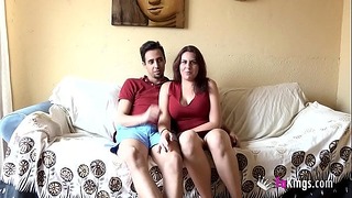 Beatriz, 18 Years Old Enormously Curvy Teen and Her Boyfriend Start Out Their Swinger Adventure