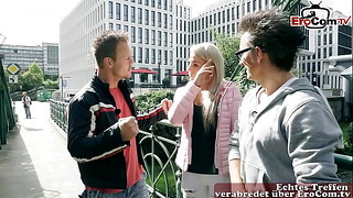 Stra En Flirt – Deutsche Blonde Teen Abgeschleppt F R Anal Dreier