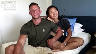 Ripped Dilf Heath Hooks Up With a Thick Japanese Teenager for His First Porn!