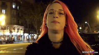 German Scout – Crazy Pink Hair Latina Girl Lilian Get Eye Rolling Orgasm at Pickup Sex