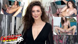 German Scout – Lean Hairy College Girl Isabella I Pickup and Hardcore Casting Fuck