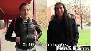 Outside Pick Ups – Euro Girl Flashes Ass for Cash Starring Eveline Dellai