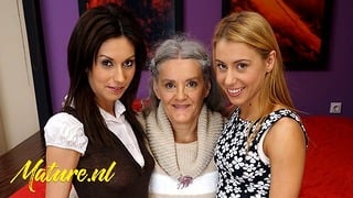 Naughty Grandma Having Fun With Her 2 Stepdaughters