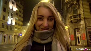 GERMAN SCOUT – COLLEGE TEEN AMARIS FUCKED AT STREET CASTING