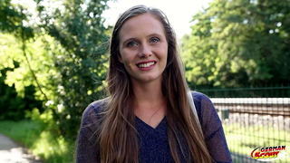 GERMAN SCOUT – Natural Girl Riddy with hairy Pussy get multiple Orgasm at Pick Up Casting