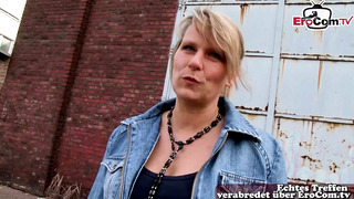 German housewife next door does sex casting
