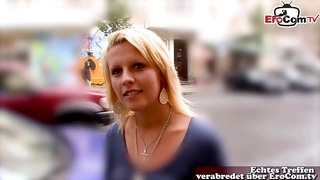 German student persuaded to have sex casting on the street
