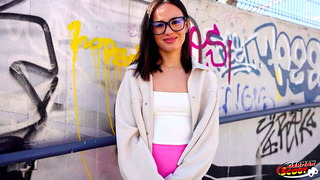 GERMAN SCOUT – Petite and small Tits Latina Teen Lucy Mendez Pick Up for Casting Fuck