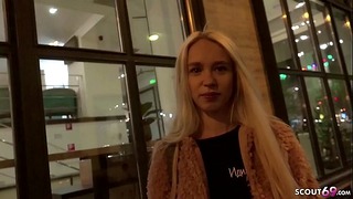 GERMAN SCOUT – SKINNY TEEN ARTEYA TALK TO FUCK BY STREET CASTING