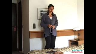 Peggy, Teen with Hairy Pussy Gangbanged in the Private Casting