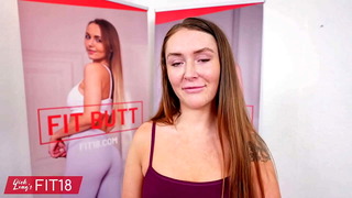POV Casting Chubby Amateur With A Nice Pussy Chloe Marie In Yoga Pants