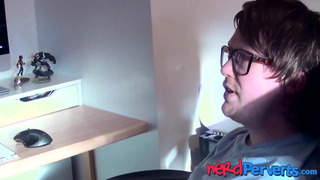 Blonde babe Carly Rae tricked into blowjob UK casting