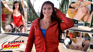 GERMAN SCOUT – Skinny Tall Teen Lana Lenani with long legs and Hair at Casting Fuck