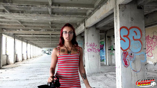 German Scout – Risky Anal Sex Casting for Skinny Redhead Inked Girl Bella Morningstar