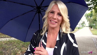 GERMAN SCOUT – Bombshell MILF Tiffany tricked to Fuck at real Pick up Street Casting