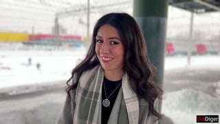 Public agent – Offered a girl from the station to undergo a casting right on a public train