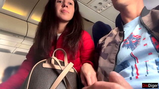 Risky Public Jerking Off On A Plane Full Of People – Public Dick Flashing